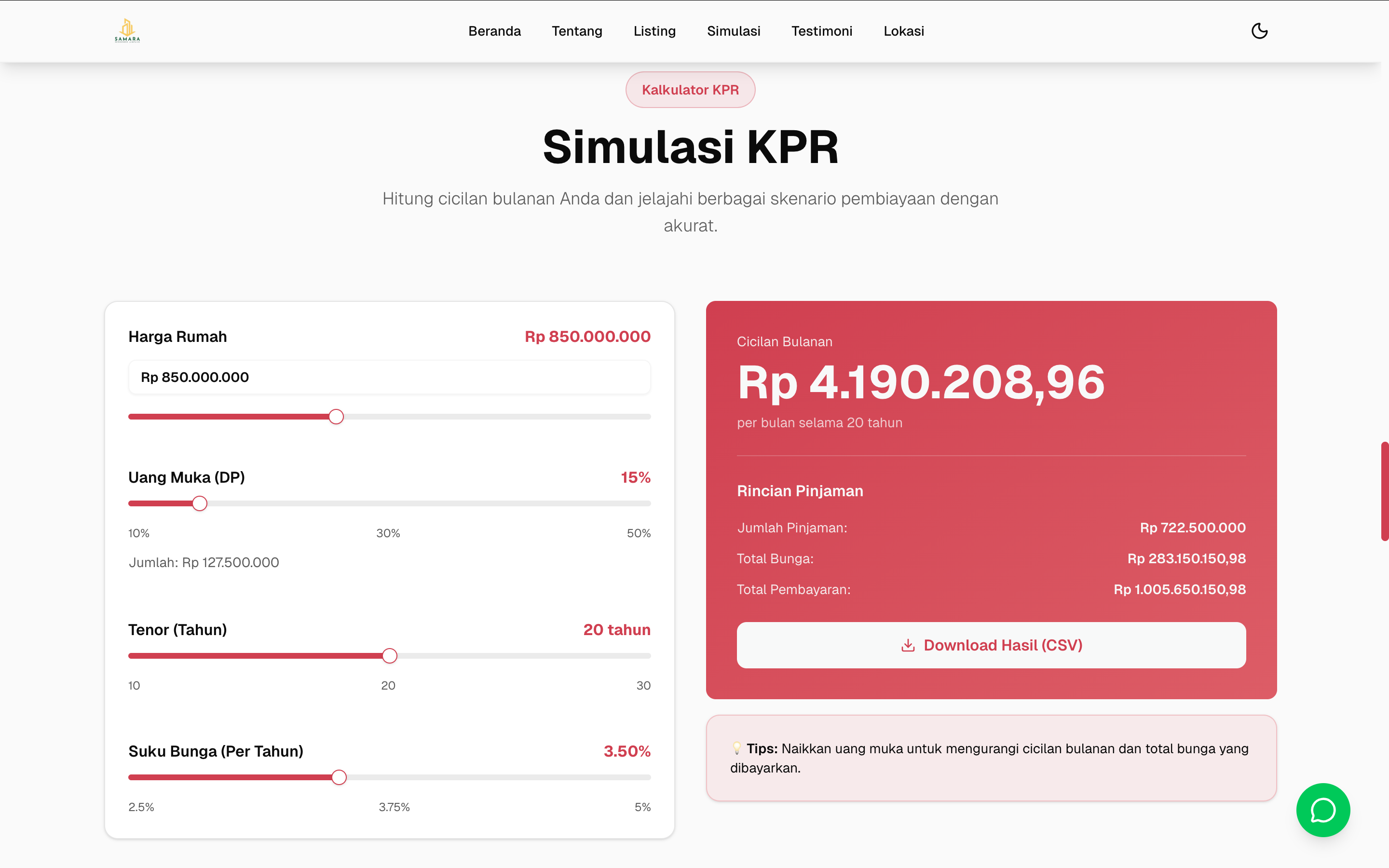Property Listing Website and Portfolio for Property Developer